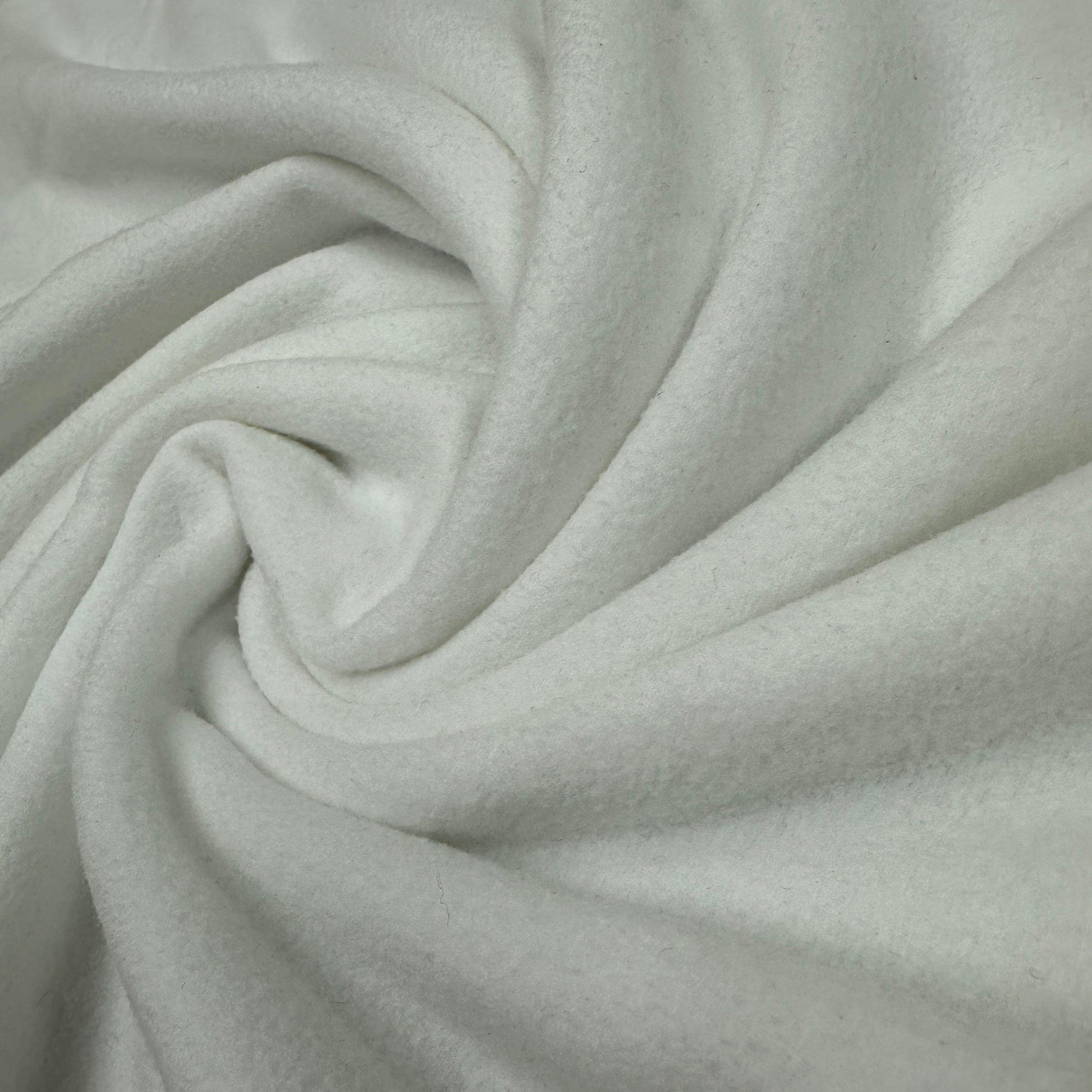 White Microfleece Fabric - 180 GSM, $8.78 per yard, 15 yards - Nature's Fabrics