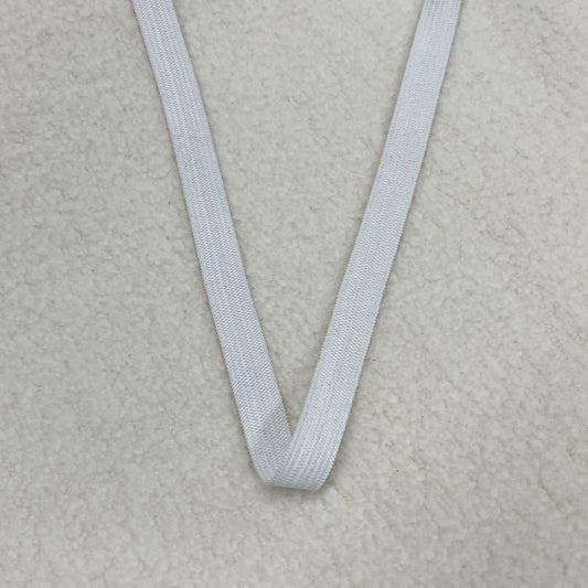 1" White Knit Elastic - Nature's Fabrics