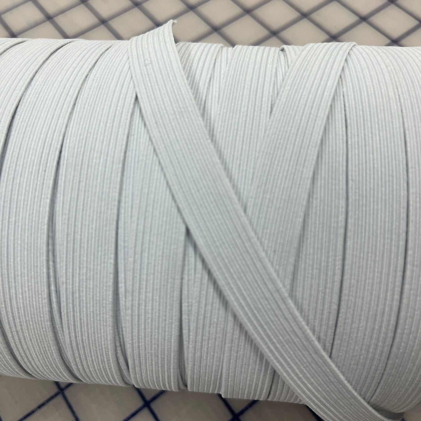 1/2" White Polybraid Elastic Spool - 144 yard spool - Nature's Fabrics