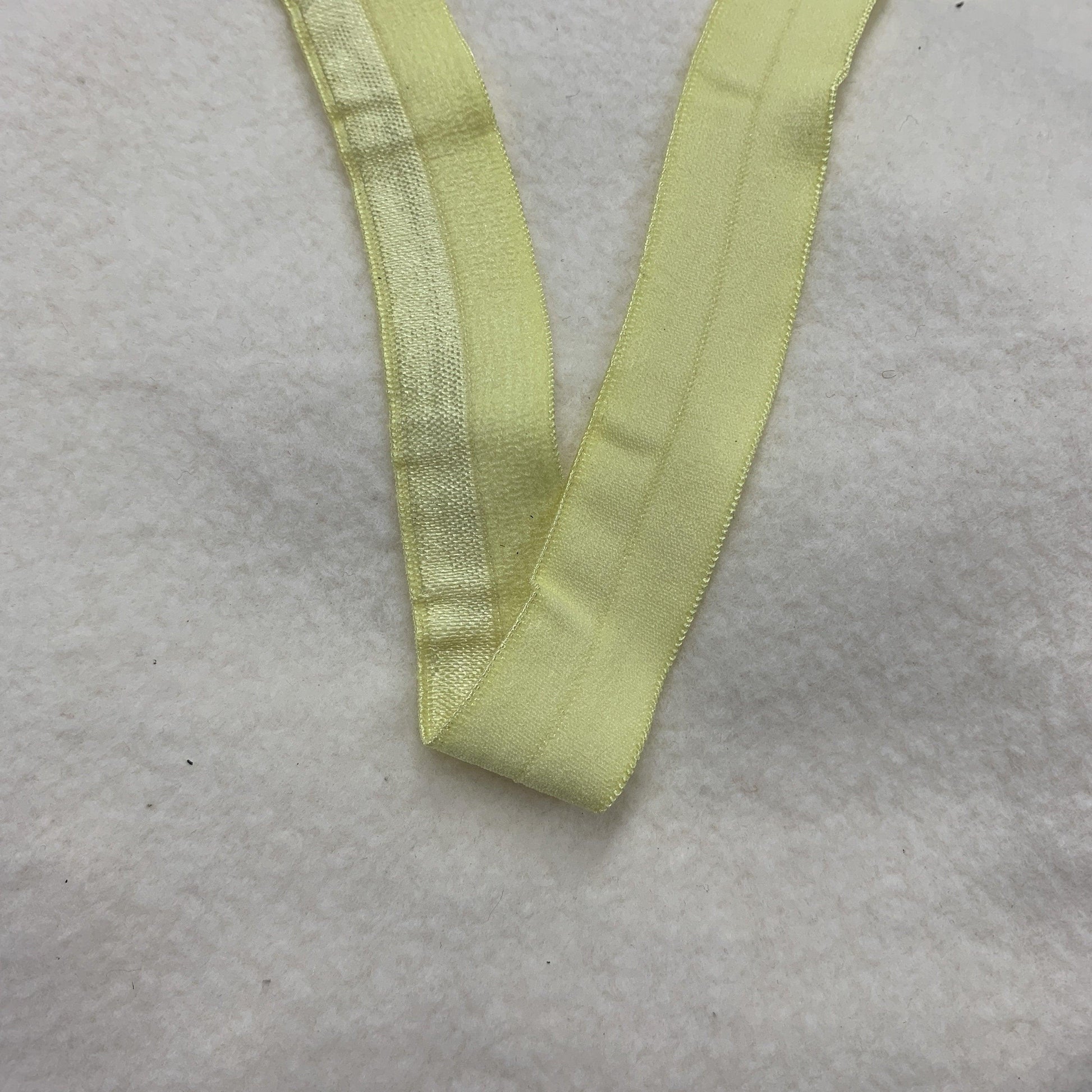 3/4" Shiny Fold Over Elastic-Lemon - Nature's Fabrics