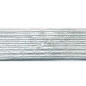 3/8" White Polybraid Elastic - Nature's Fabrics