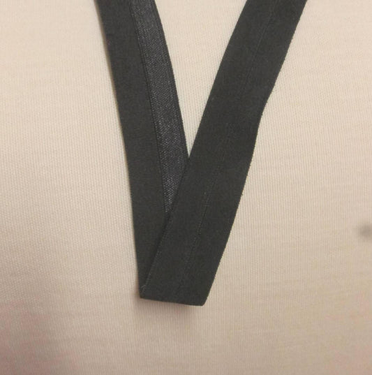 5/8" Shiny Fold Over Elastic-Dark Moss - Nature's Fabrics