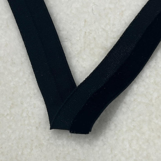 5/8" Velvet Elastic-Black Single - Nature's Fabrics