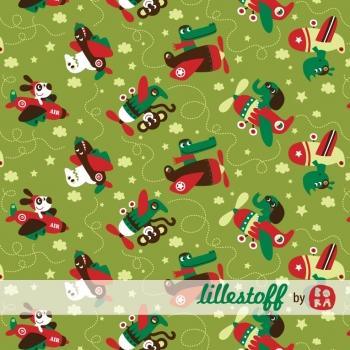 Animal Flight 95% Organic Cotton/5% Spandex Jersey Fabric - Nature's Fabrics