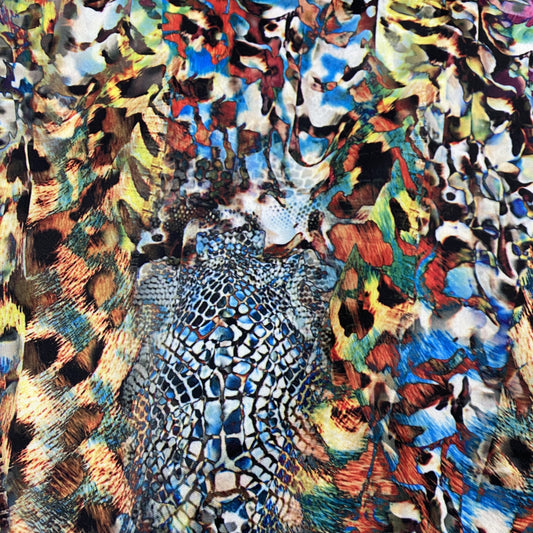 Animal Kaleidoscope 1 mil PUL Fabric - Made in the USA - Nature's Fabrics