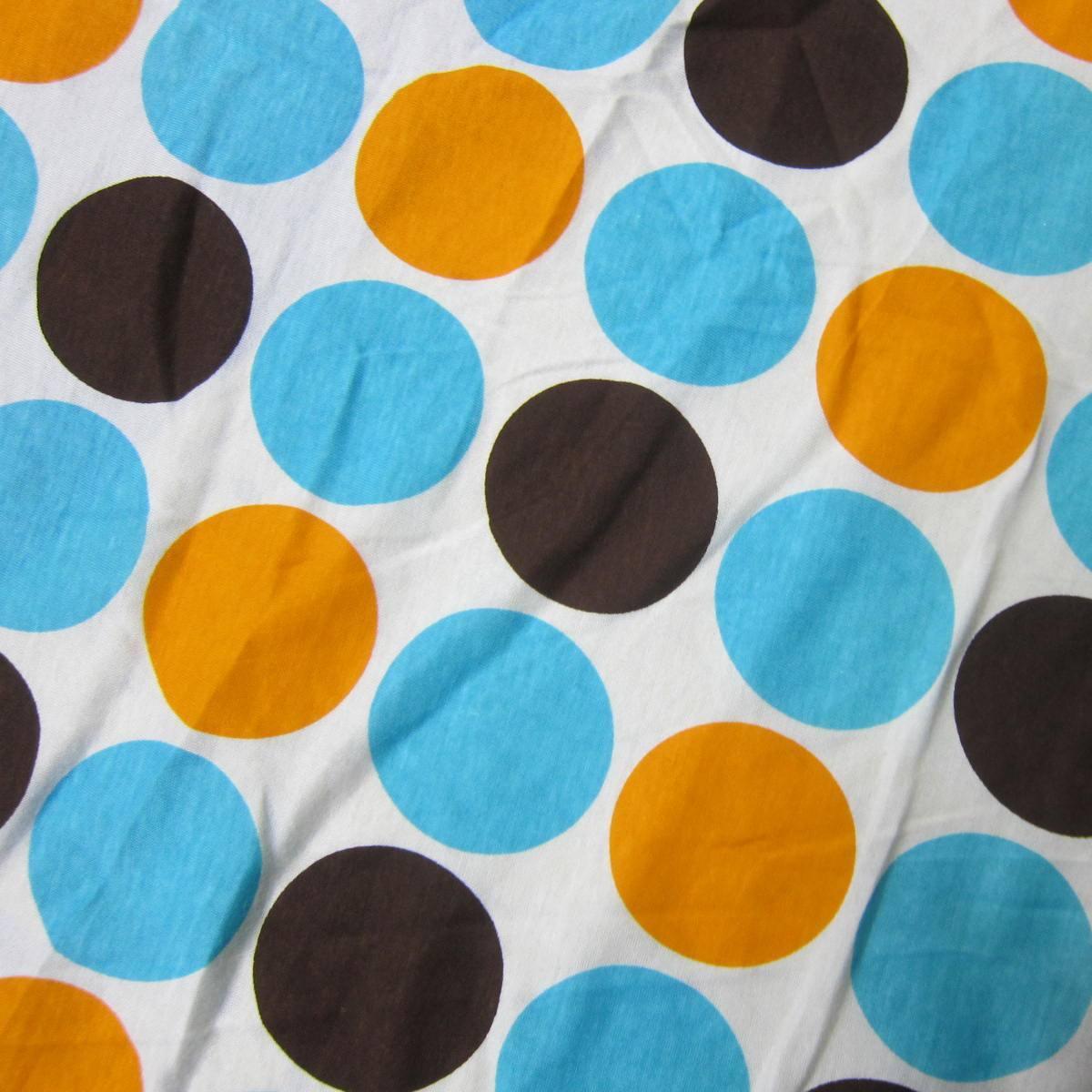 Anita G Big Dots on White Cotton Jersey Fabric - Nature's Fabrics