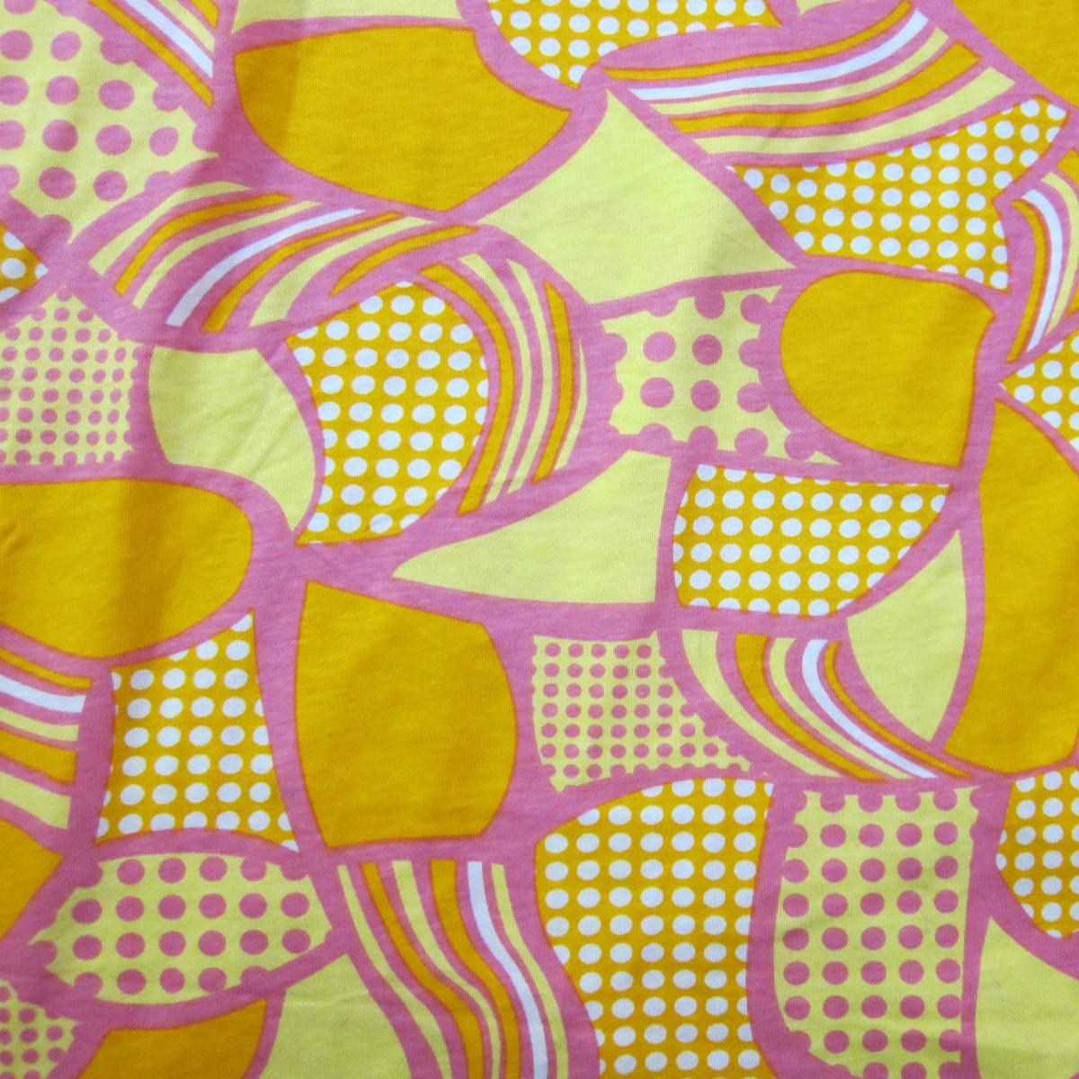 Anita G Pink and Yellow on Cotton Jersey