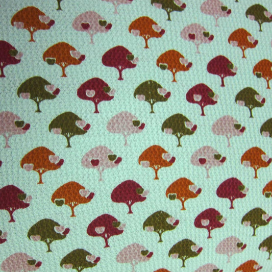 Apples Trees on Green Cotton Thermal