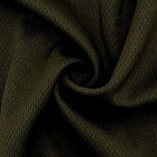Army Green Polyester Athletic Wicking Jersey Fabric - Nature's Fabrics