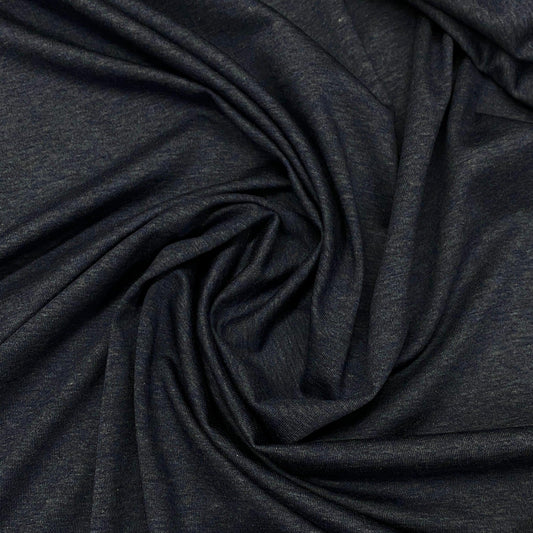 Auburn Blue Heather Tencel/Spandex Jersey Fabric - 200 GSM - Nature's Fabrics