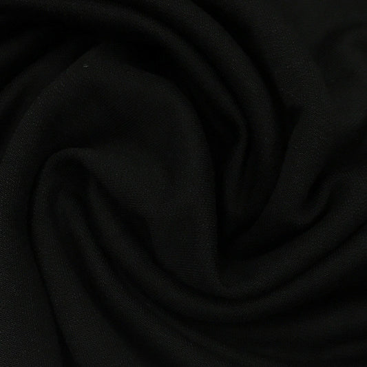 Black Bamboo Fleece Fabric - 500 GSM - Nature's Fabrics