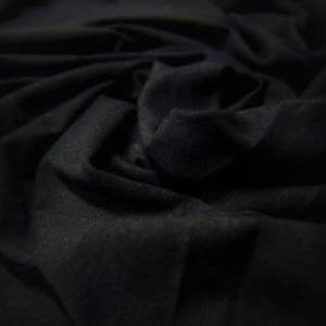 Black Bamboo Hemp Stretch Fleece Fabric - 380 GSM - Nature's Fabrics