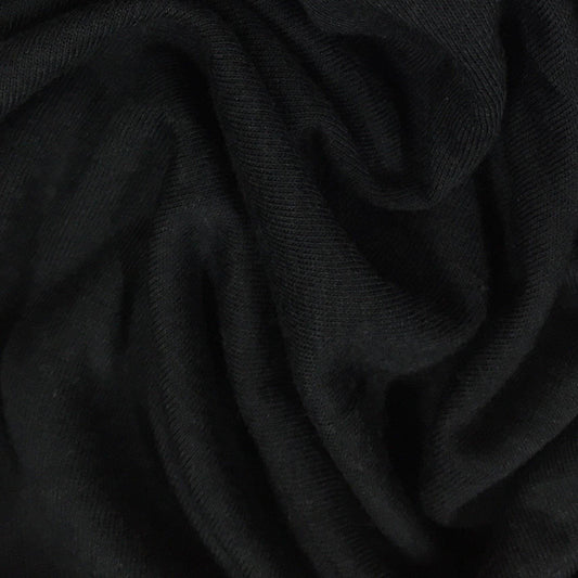 Black Bamboo Jersey Fabric - 200 GSM - Nature's Fabrics
