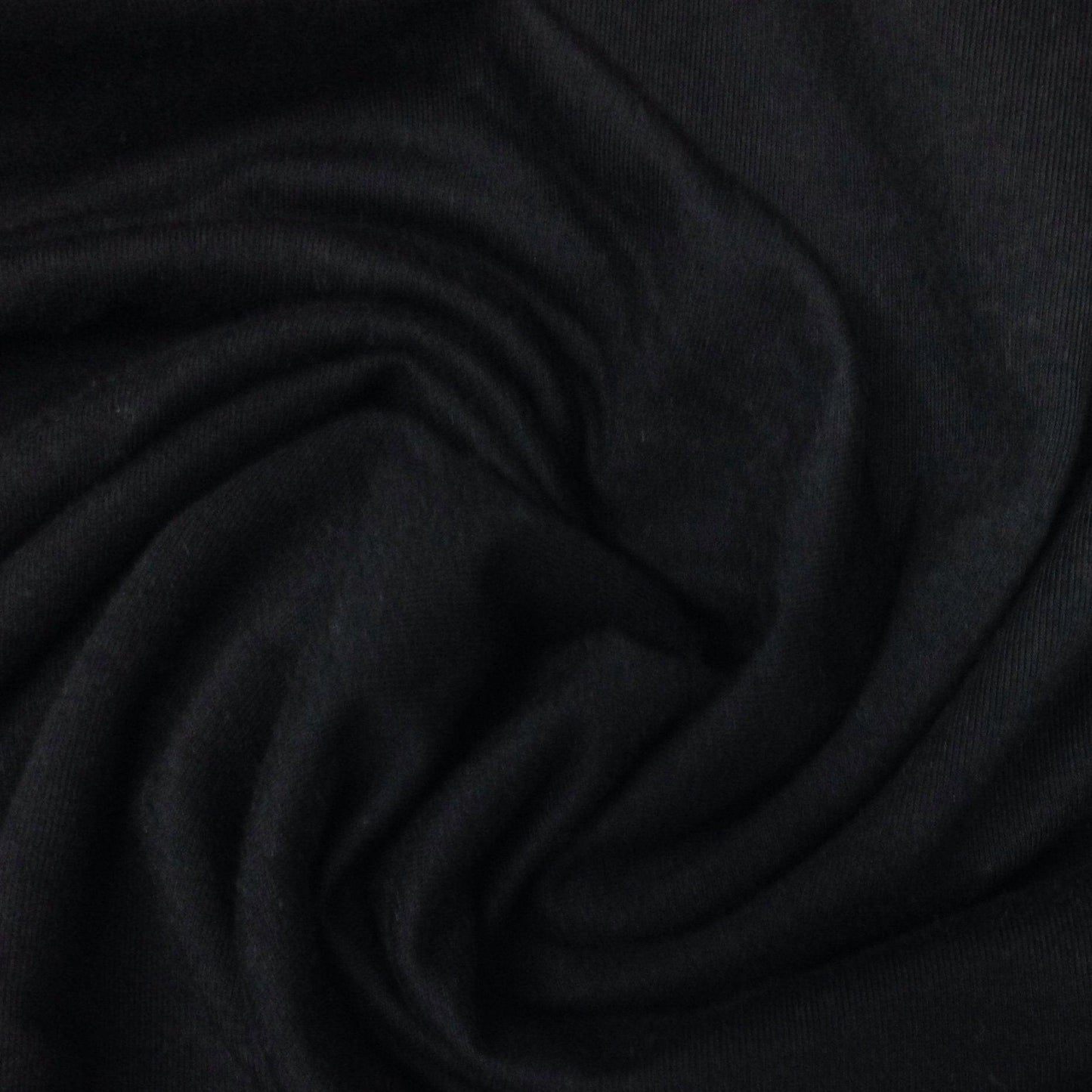 Black Bamboo Stretch French Terry Fabric - 300 GSM - Nature's Fabrics