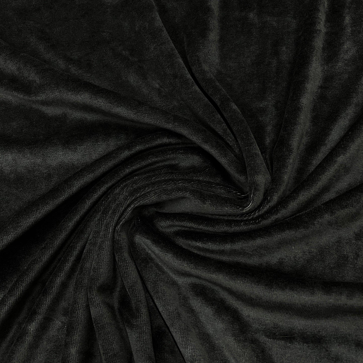 Black Bamboo Velour Fabric - Nature's Fabrics
