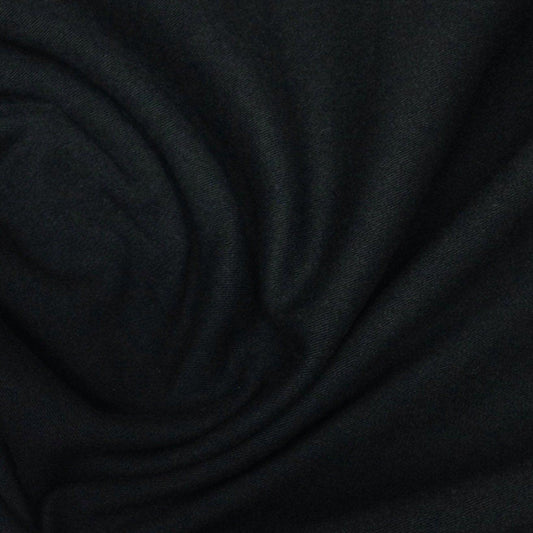 Black Cotton/Spandex Jersey Fabric - 200 GSM - Nature's Fabrics