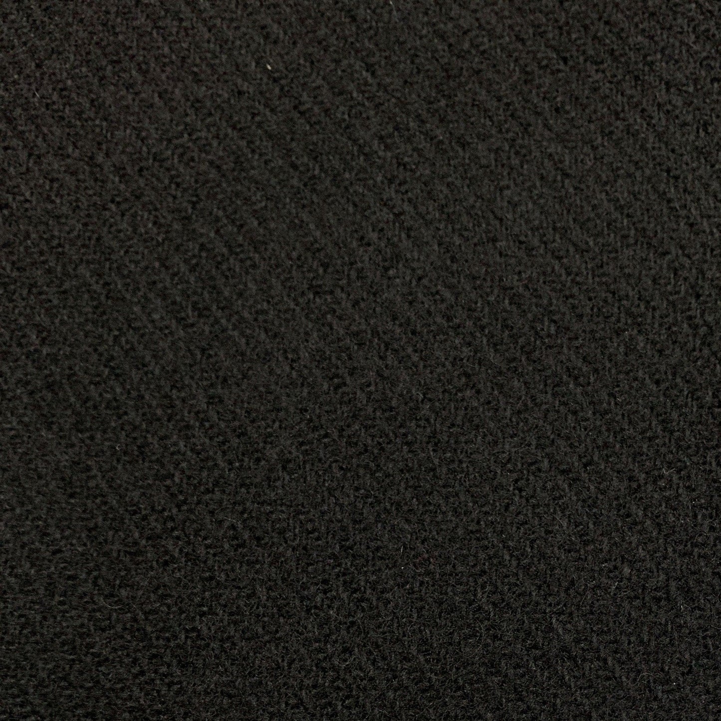 Black Diagonal Merino Wool Coating Fabric - Nature's Fabrics