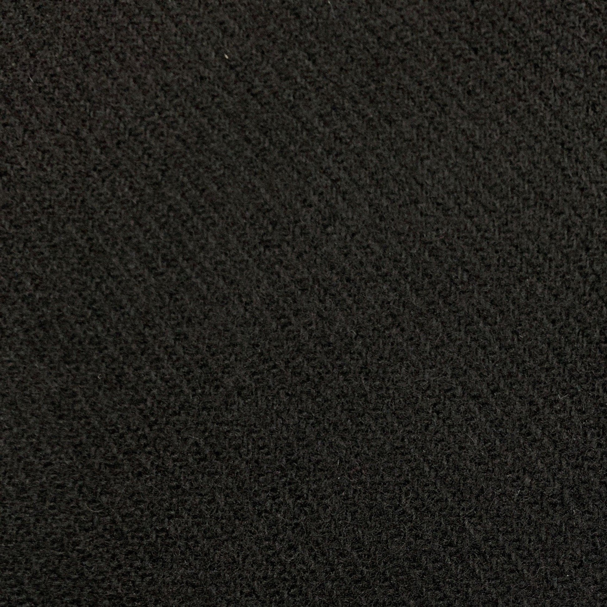 Black Diagonal Merino Wool Coating Fabric - Nature's Fabrics