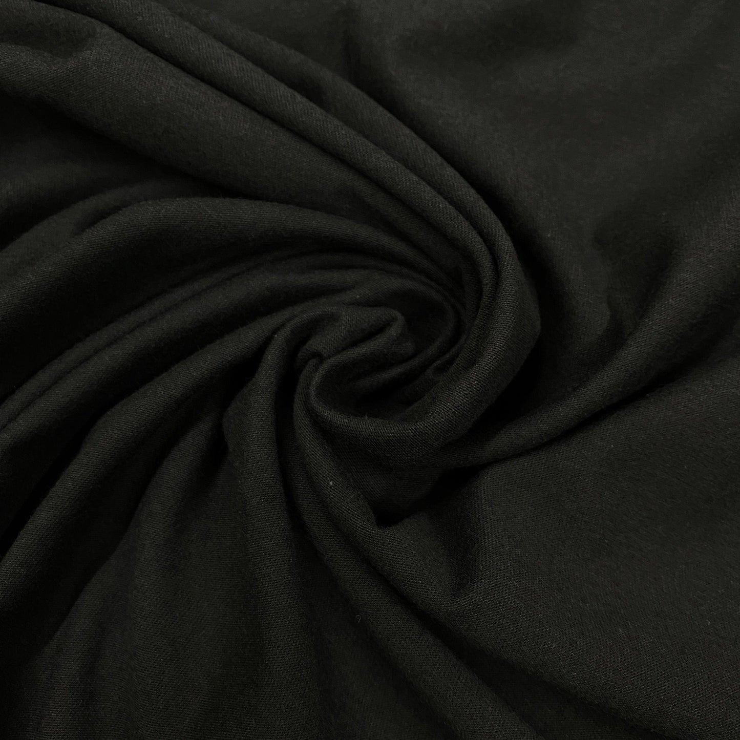 Black Organic Cotton Jersey Fabric - 195 GSM - Nature's Fabrics