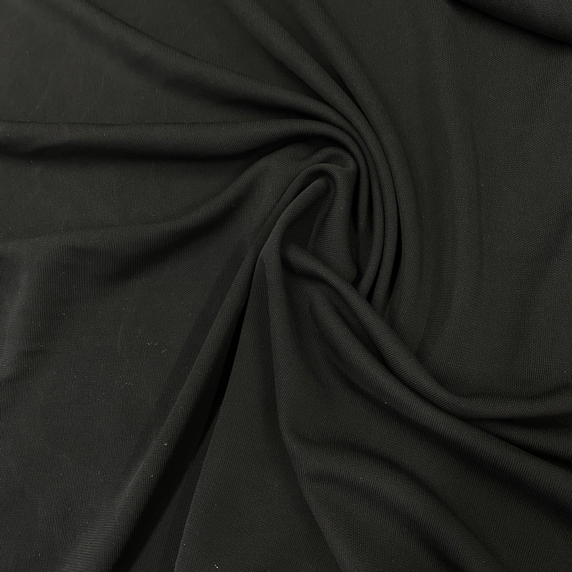 Black Rayon Jersey Fabric - Nature's Fabrics