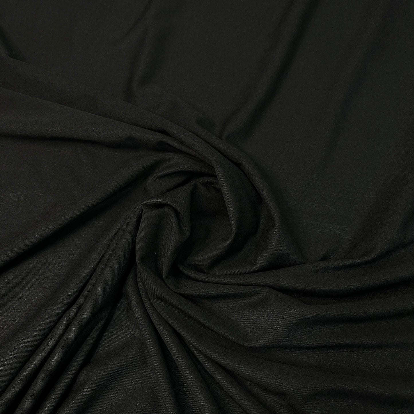 Black Rayon/Spandex Jersey Fabric - Nature's Fabrics