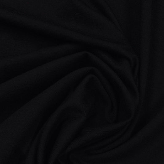 Black Tencel/Spandex Jersey Fabric - 200 GSM - Nature's Fabrics