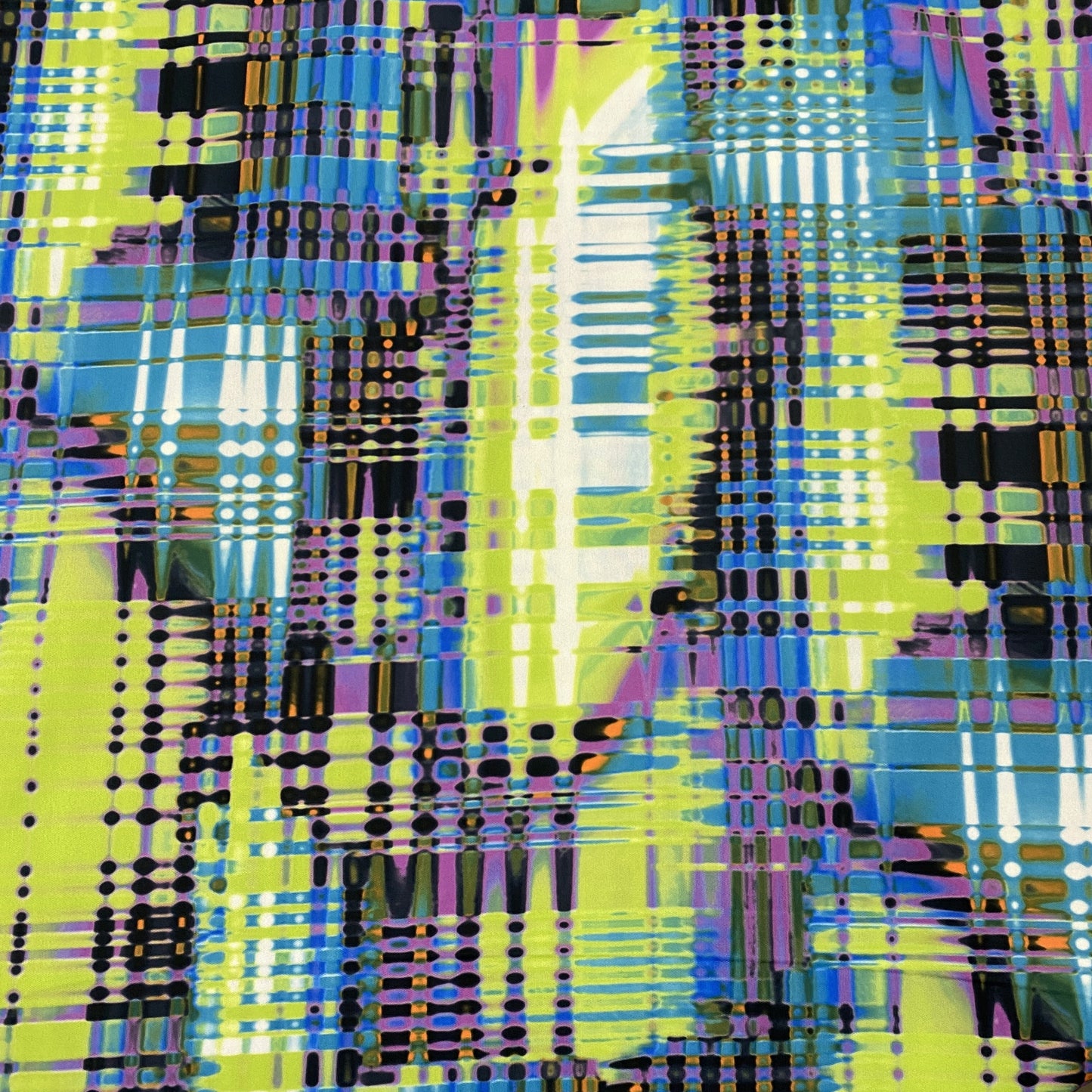 Blue Hashtag Plaid 1 mil PUL Fabric - Made in the USA - Nature's Fabrics