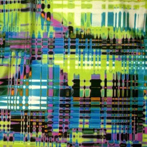 Blue Hashtag Plaid 1 mil PUL Fabric - Made in the USA - Nature's Fabrics
