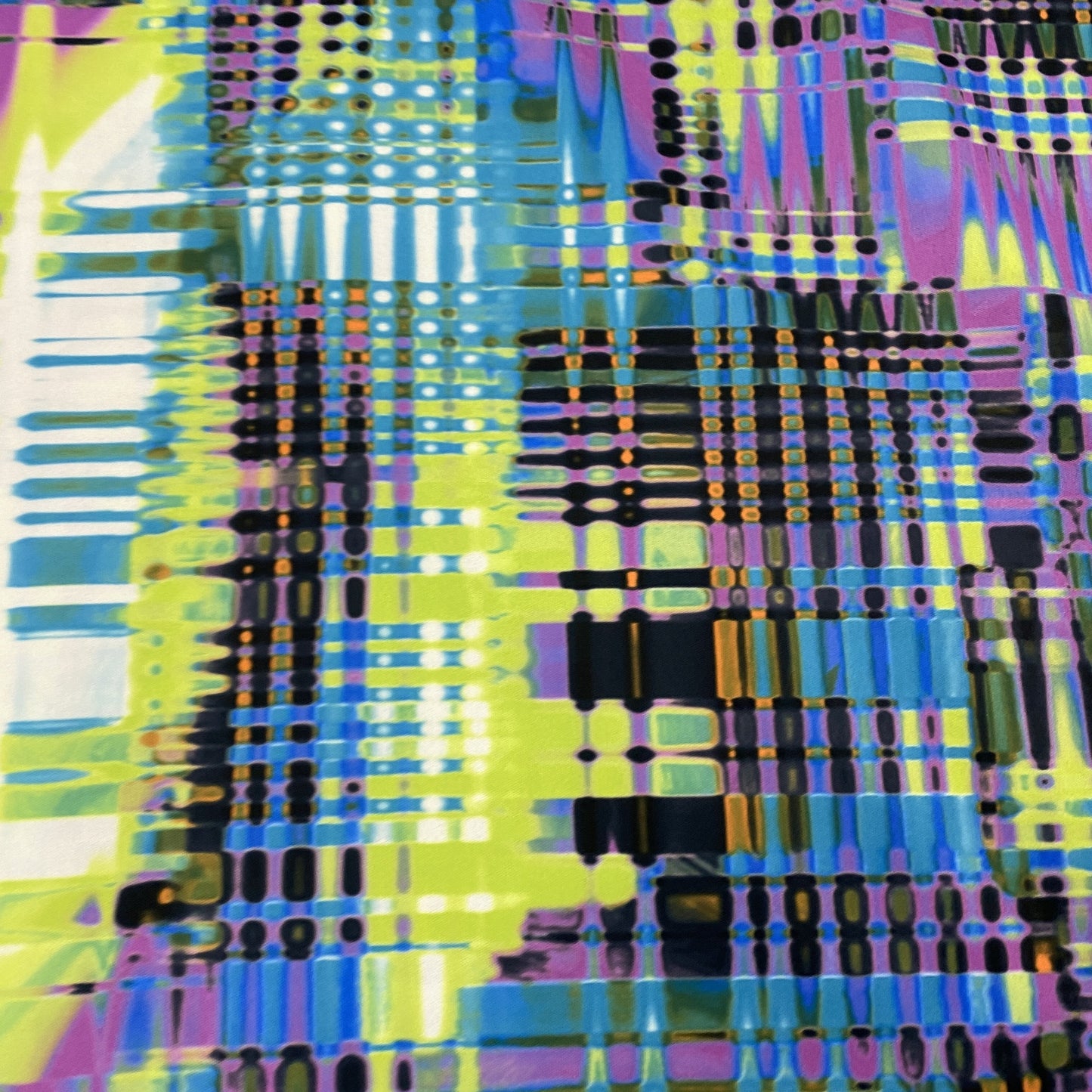 Blue Hashtag Plaid 1 mil PUL Fabric - Made in the USA - Nature's Fabrics