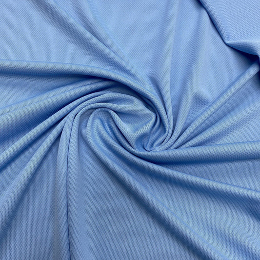 Blue Polyester Athletic Wicking Jersey Fabric - Nature's Fabrics