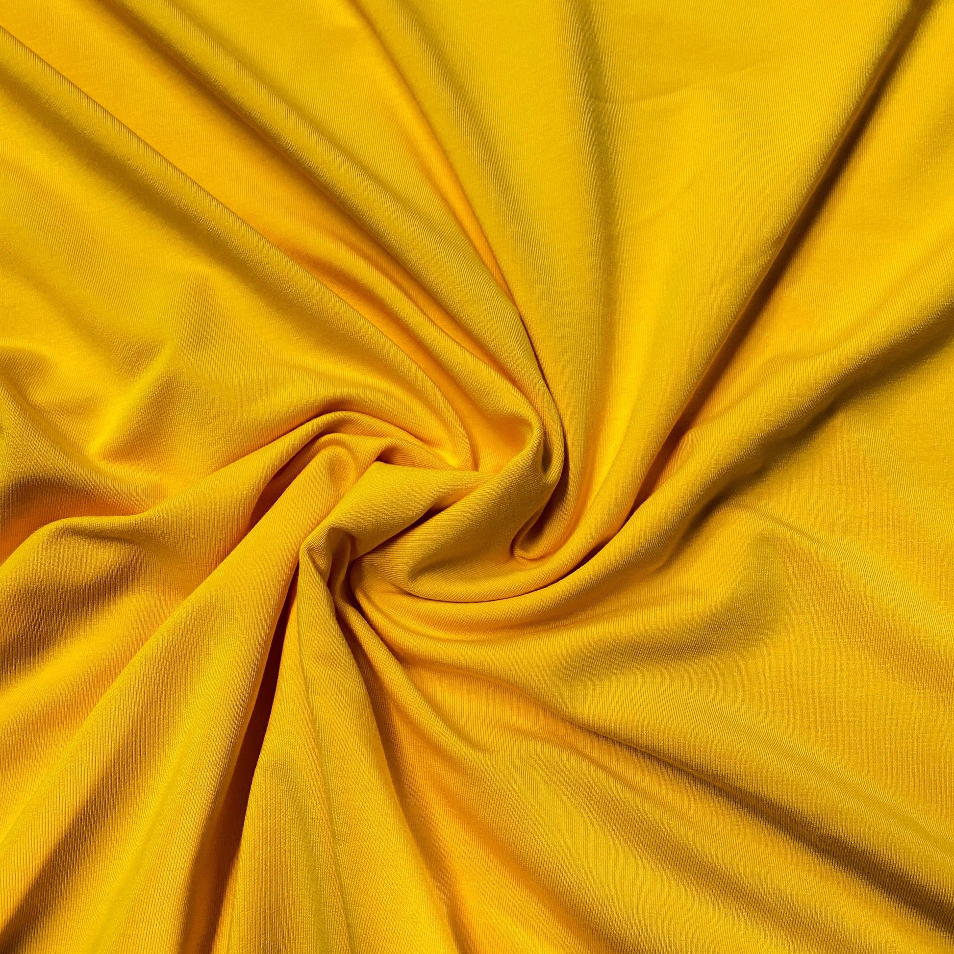 Bright Gold Bamboo Stretch French Terry Fabric - 320 GSM, $12.86/yd, 15 Yards - Nature's Fabrics