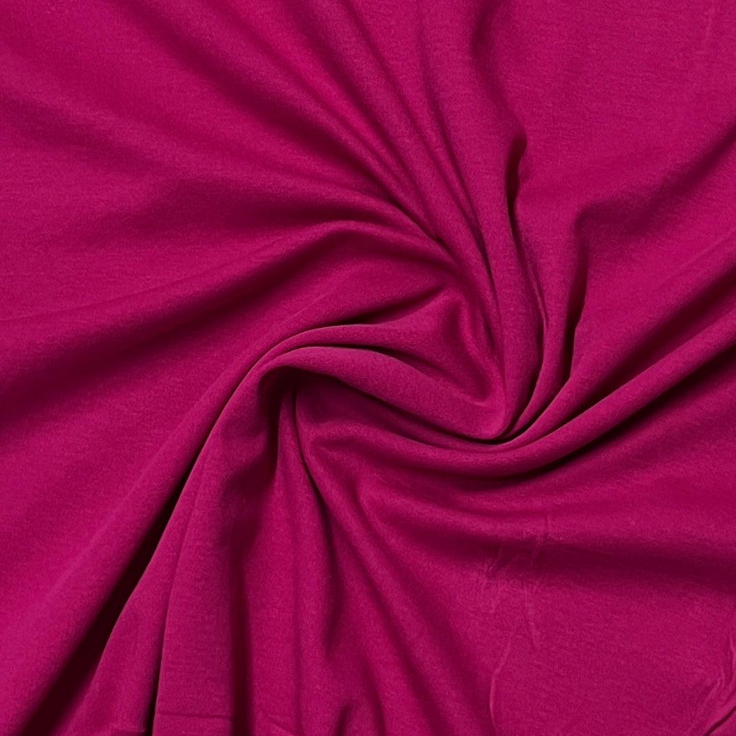 Bright Pink Cotton Interlock Fabric - Nature's Fabrics