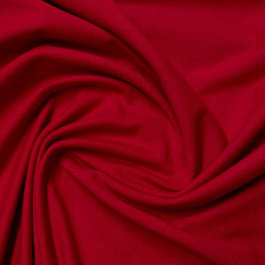 Bright Red Cotton/Spandex Jersey Fabric - Nature's Fabrics