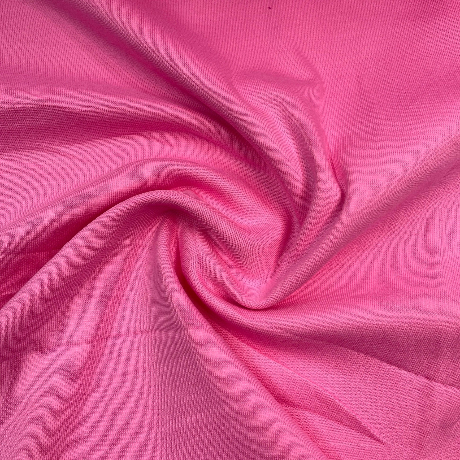 Bubblegum Cotton/Spandex Rib Knit Fabric - Nature's Fabrics