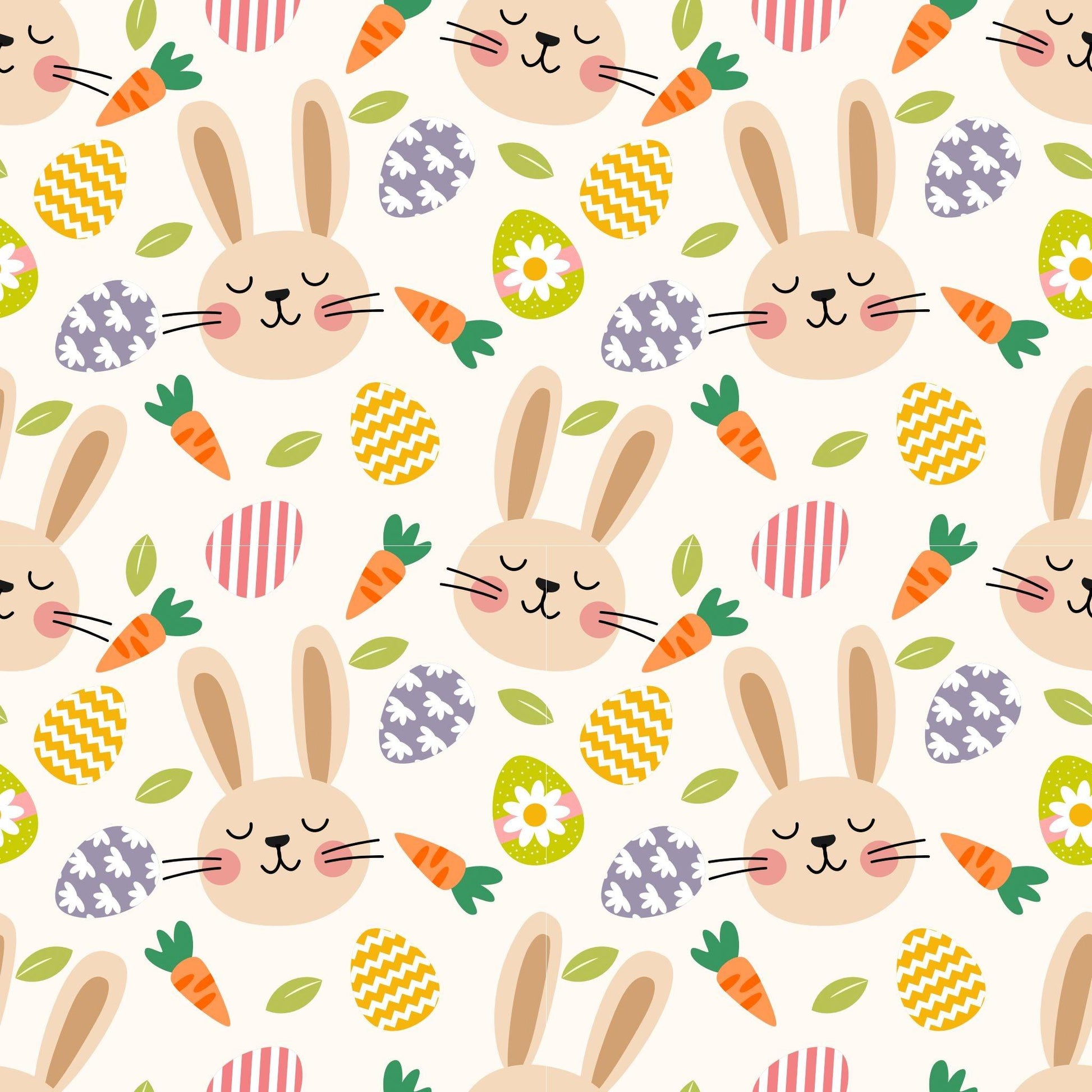 Bunny Toss on Bamboo/Spandex Jersey Fabric - Nature's Fabrics