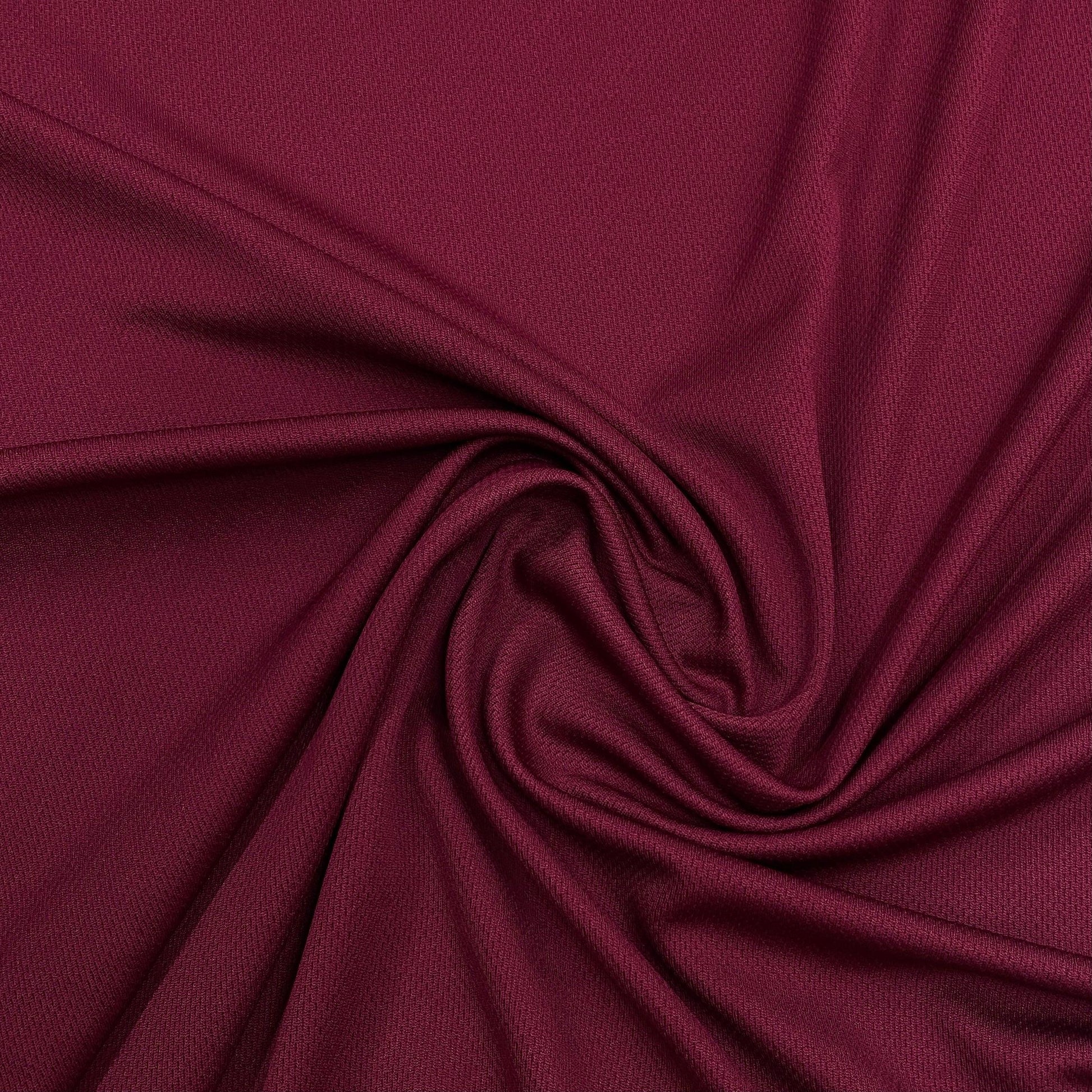 Burgundy Polyester Athletic Wicking Jersey Fabric - Nature's Fabrics