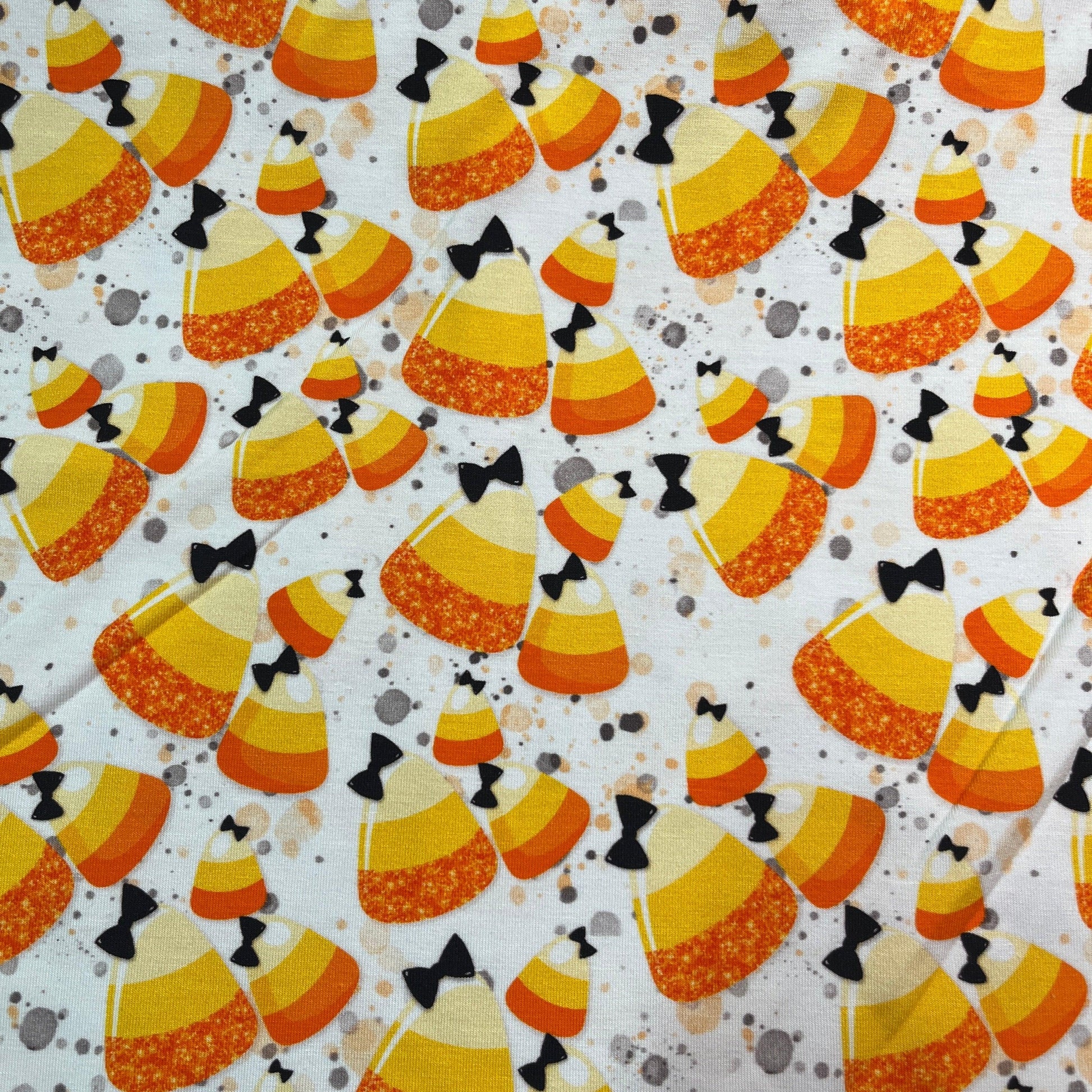 Candy Corn on Bamboo/Spandex Jersey Fabric - Nature's Fabrics