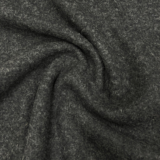 Charcoal Boiled Wool Fabric by Telio - Nature's Fabrics