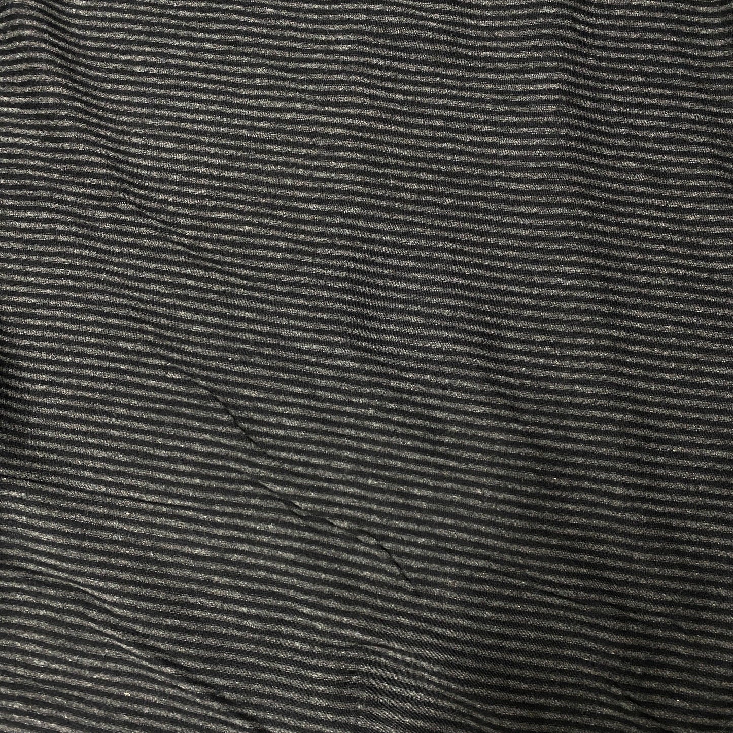 Charcoal Heather and Black 2mm Stripes on Bamboo/Spandex Jersey Fabric - Nature's Fabrics