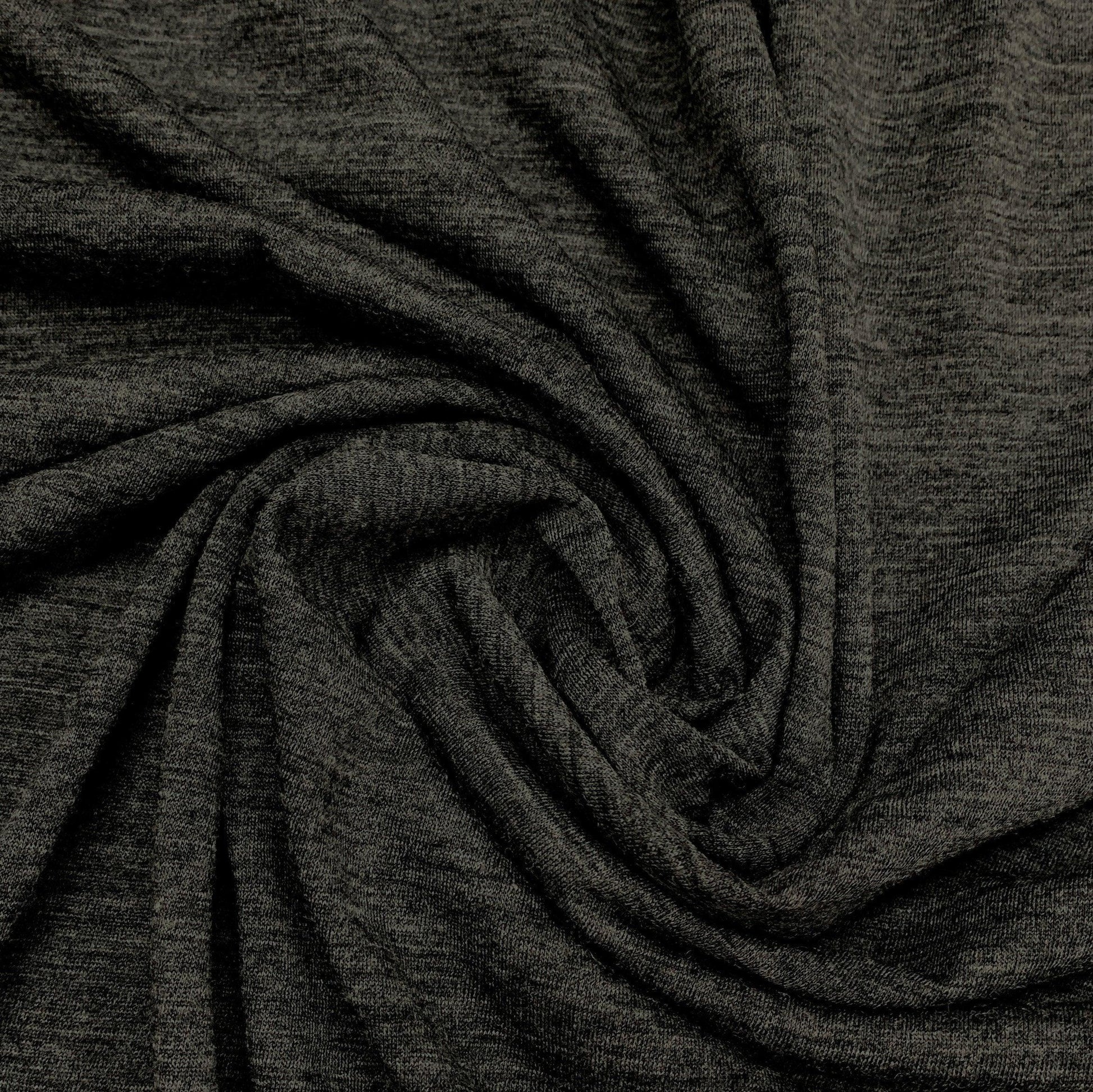 Charcoal Gray Cotton Jersey Fabric