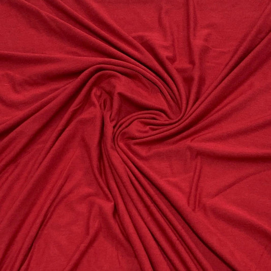Chilli Bamboo/Spandex Jersey Fabric - Nature's Fabrics