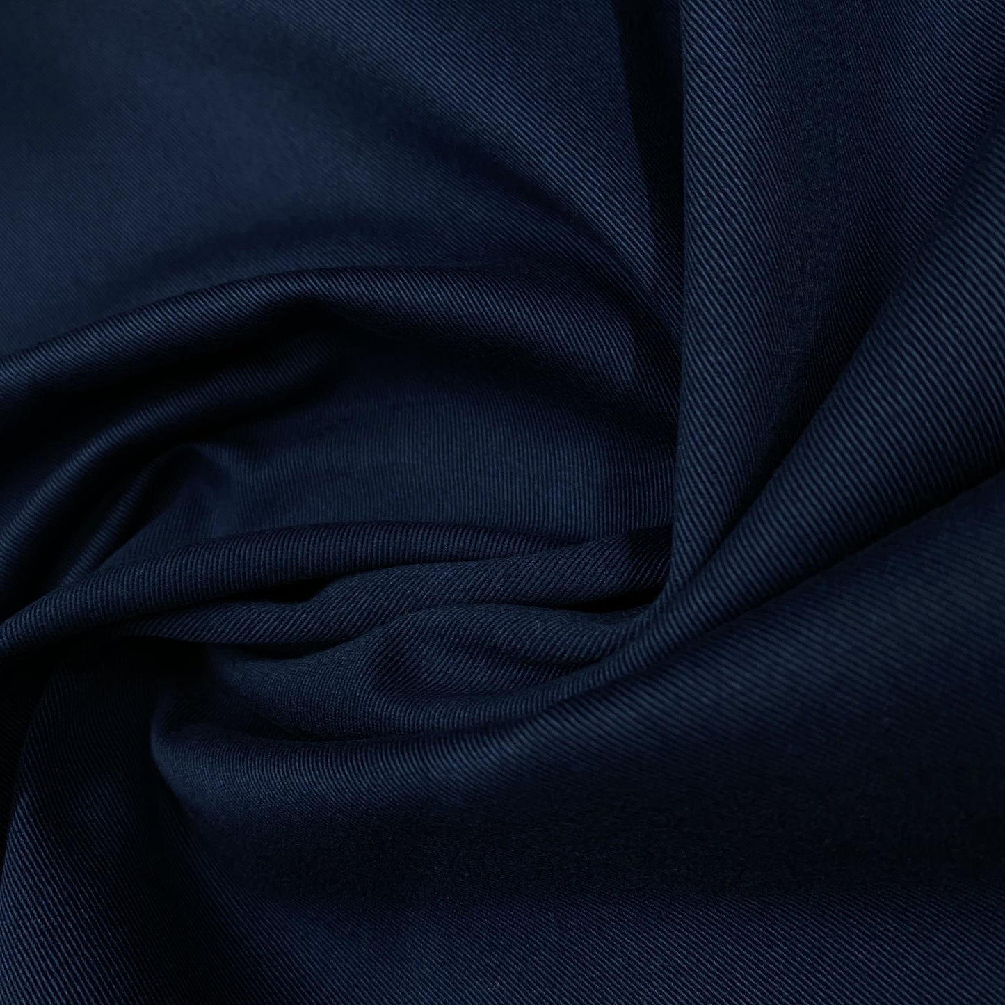 Dark Blue Organic Cotton Twill - Nature's Fabrics