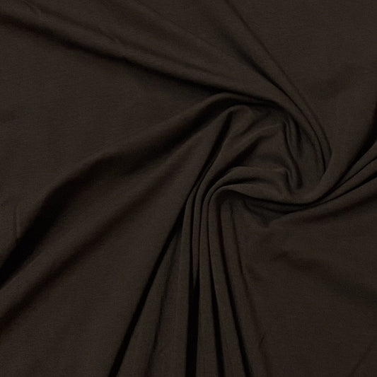 Dark Chocolate Brown Cotton/Spandex Jersey - Nature's Fabrics