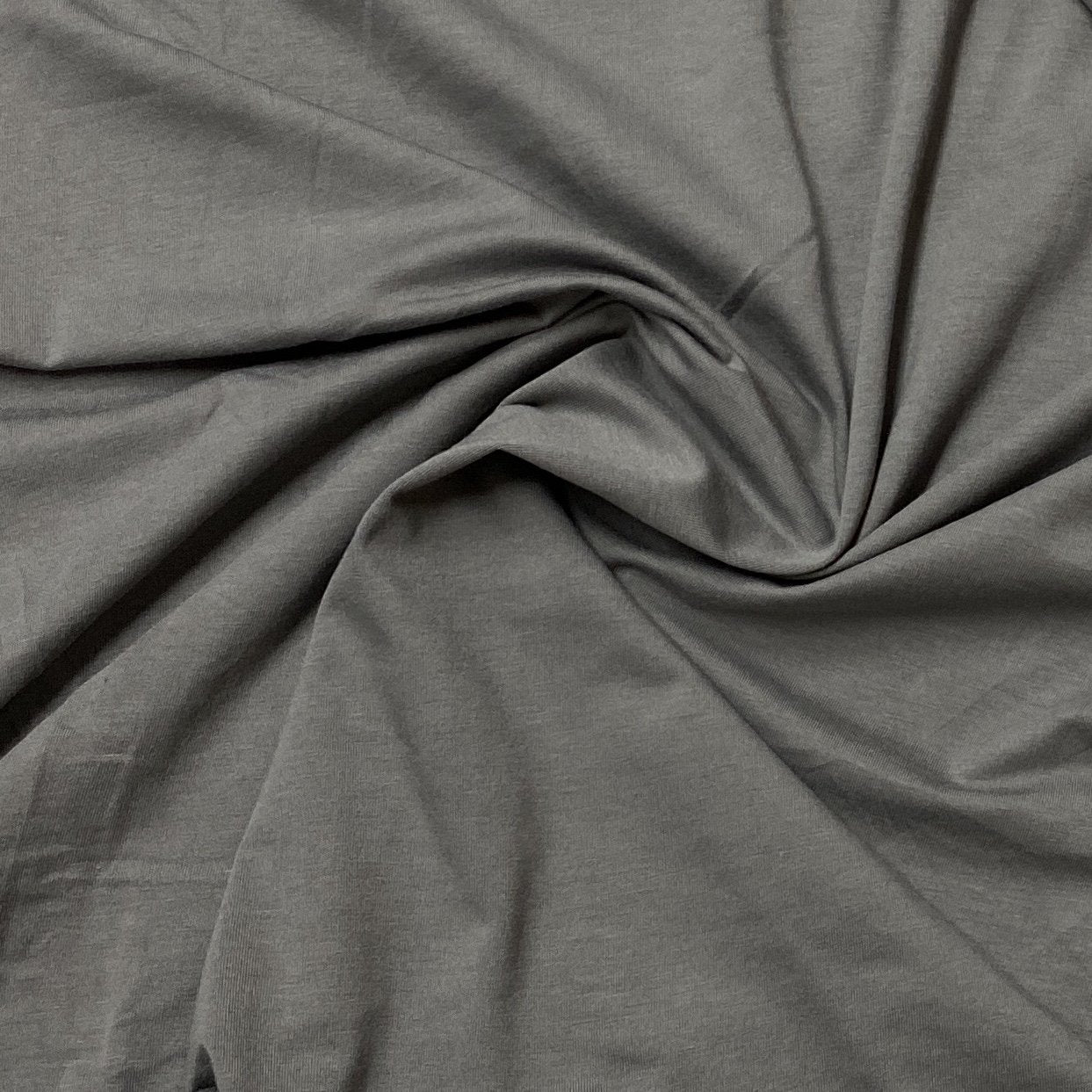 Dark Gray Bamboo/Spandex Jersey Fabric - 200 GSM - Nature's Fabrics