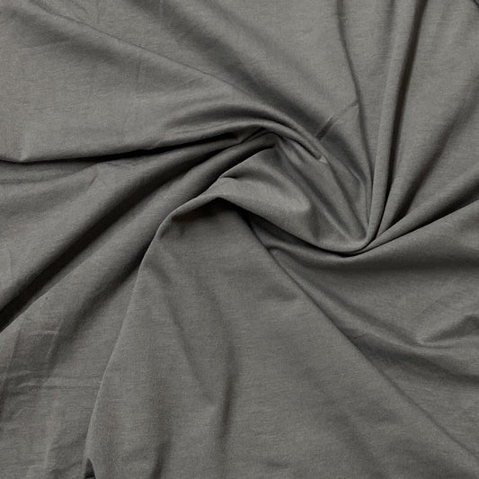 Dark Gray Bamboo/Spandex Jersey Fabric - 200 GSM - Nature's Fabrics