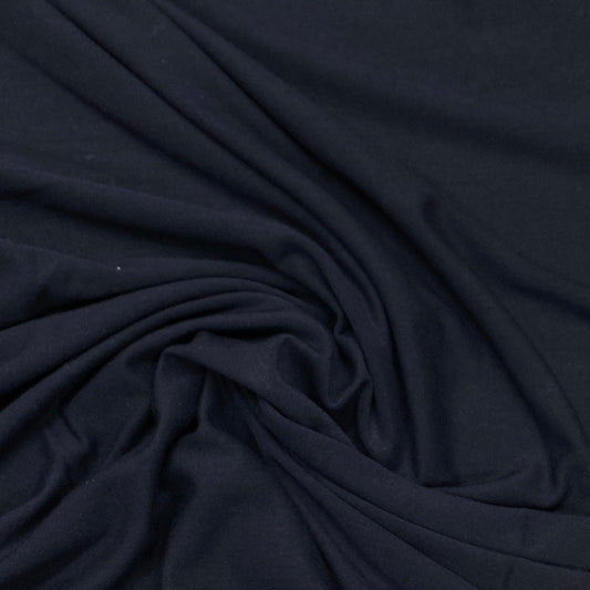 Dark Navy Tencel/Spandex Jersey Fabric - 200 GSM - Nature's Fabrics