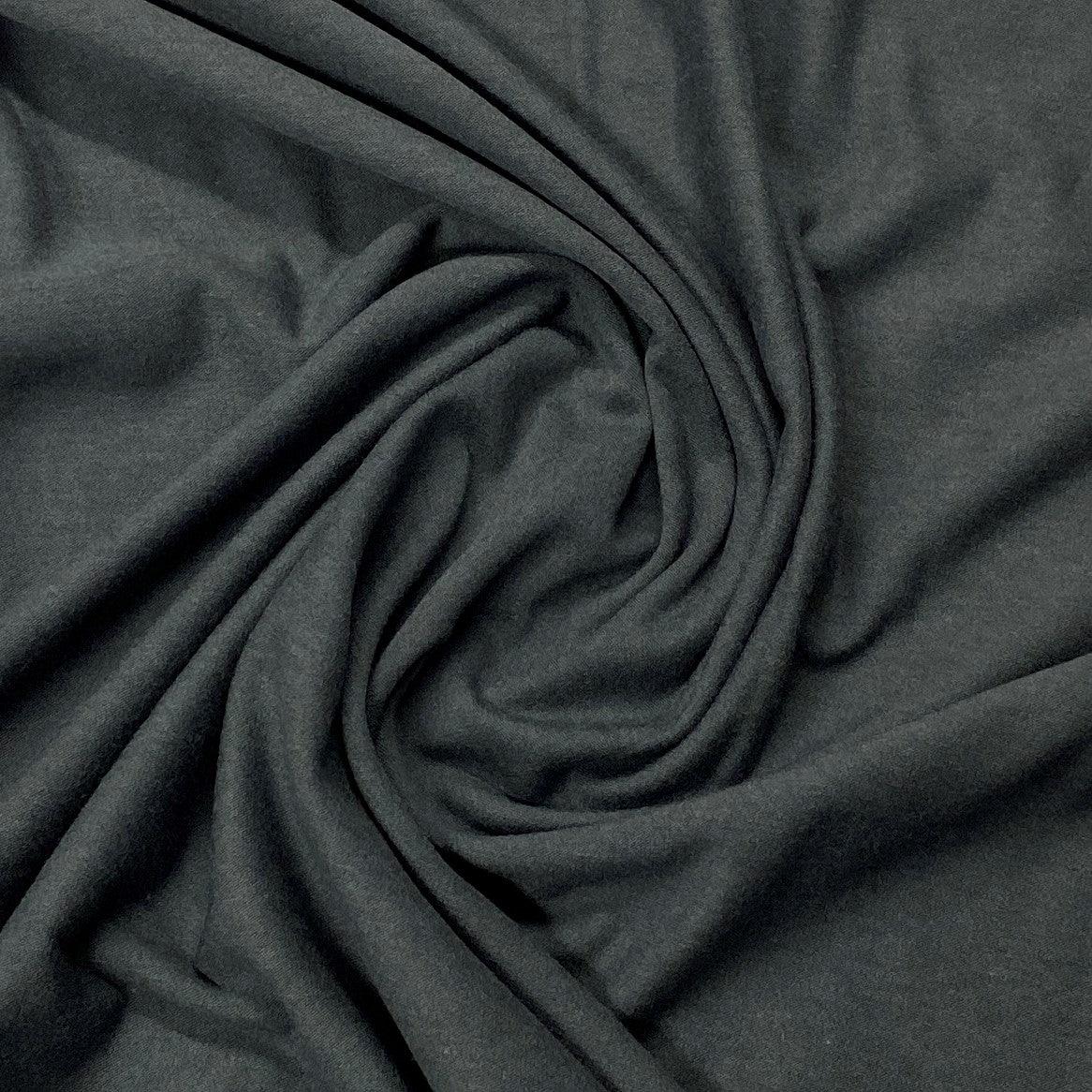 Dark Shadow Bamboo Stretch French Terry Fabric - Nature's Fabrics