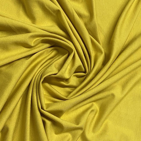 Golden Yellow Bamboo/Spandex Jersey - Nature's Fabrics