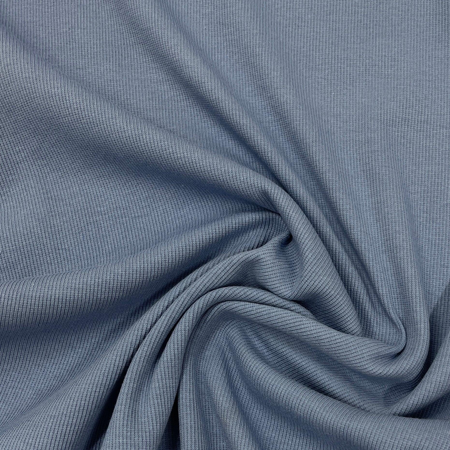 English Manor Dappled Organic Cotton/Spandex Rib Knit Fabric - 2x2 - Nature's Fabrics
