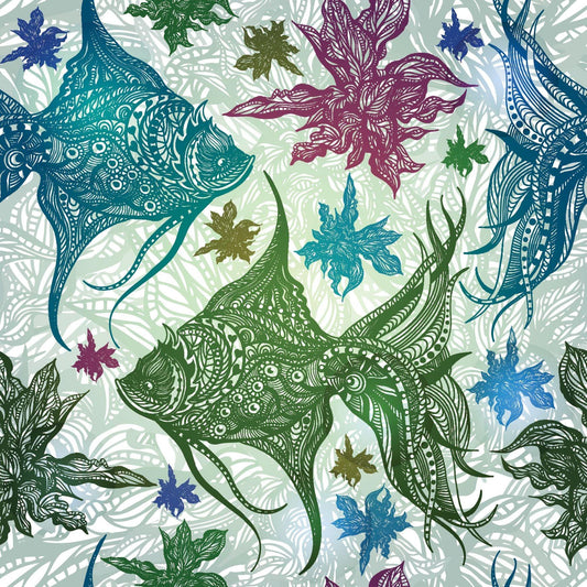 Filigree Angelfish 1 mil PUL Fabric - Made in the USA - Nature's Fabrics